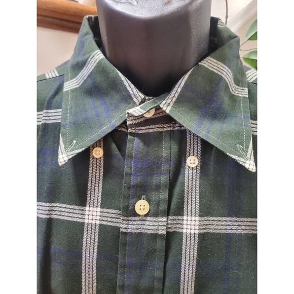 Nautica Men Green Cotton Collared Long Sleeve Casual Button Down Shirt Size XL - Picture 2 of 13
